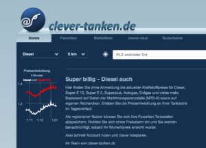 clever-tanken.de Screenshot